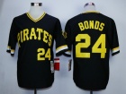 Pittsburgh Pirates #24 Barry Bonds Black Throwback Jerseys