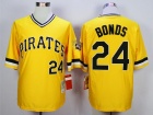 Pittsburgh Pirates #24 Barry Bonds Yellow Throwback Jerseys