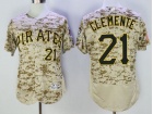 Pittsburgh Pirates #21 Roberto Clemente Camo Flexbase Jerseys