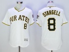 Pittsburgh Pirates #8 Willie Stargell White Button Down Flexbase Jerseys