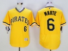 Pittsburgh Pirates #6 Starling Marte Yellow Flexbase Jerseys