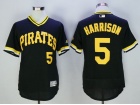 Pittsburgh Pirates #5 Josh Harrison Black Pullover Flexbase Jerseys