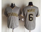 Pittsburgh Pirates #6 Starling Marte Gray New Fabric Cool Base Jerseys