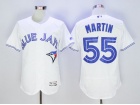 Toronto Blue Jays #55 Russell Martin White Flexbase Jerseys