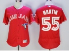 Toronto Blue Jays #55 Russell Martin Red Flexbase Jerseys