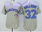 Toronto Blue Jays #32 Roy Halladay Gray Flexbase Jerseys