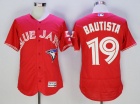 Toronto Blue Jays #19 Jose Bautista Red Flexbase Jerseys