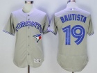 Toronto Blue Jays #19 Jose Bautista Gray Flexbase Jerseys