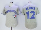 Toronto Blue Jays #12 Roberto Alomar Gray Flexbase Jerseys