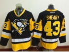 Pittsburgh Penguins #43 Conor Sheary Black Yellow Hockey Jersey