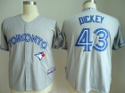 Toronto Blue Jays #43 R.A. Dickey Gray Player Jerseys