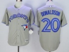 Toronto Blue Jays #20 Josh Donaldson Gray Cool Base Jerseys