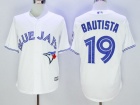 Toronto Blue Jays #19 Jose Bautista White Cool Base Jerseys