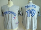 Toronto Blue Jays #19 Jose Bautista Gray Player Jerseys