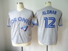 Toronto Blue Jays #12 Roberto Alomar  Gray Throwback Jerseys