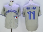 Toronto Blue Jays #11 Kevin Pillar Gray Cool Base Jerseys