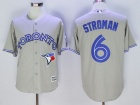 Toronto Blue Jays #6 Marcus Stroman Gray Cool Base Jerseys