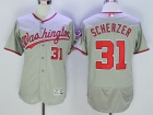 Washington Nationals #31 Max Scherzer Gray Flexbase Jerseys