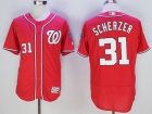 Washington Nationals #31 Max Scherzer Red Flexbase Jerseys