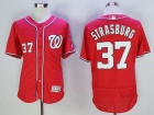 Washington Nationals #37 Stephen Strasburg Red Flexbase Jerseys