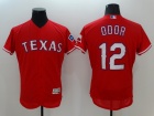 Texas Rangers #12 Rougned Odor Red Flex Base Jerseys