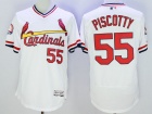 St. Louis Cardinals #55 Stephen Piscotty White Pullover Flex Base Jerseys