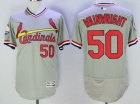 St. Louis Cardinals #50 Adam Wainwrigh Gray Pullover Flex Base Jerseys