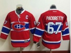 Youth Montreal Canadiens #67 Max Pacioretty Red Hockey Jersey