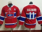 Youth Montreal Canadiens #11 Brendan Gallagher Red Hockey Jersey