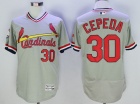 St. Louis Cardinals #30 Orlando Cepeda Gray Pullover Flex Base Jerseys