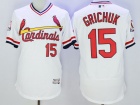 St. Louis Cardinals #15 Randal Grichuk White Pullover Flex Base Jerseys