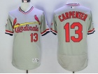 St. Louis Cardinals #13 Matt Carpenter Gray Pullover Flex Base Jerseys