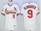 St. Louis Cardinals #9 Enos Slaughter White Pullover Flex Base Jerseys