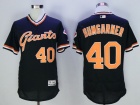 San Francisco Giants #40 Madison Bumgarner  Black Pullover Flex Base Jerseys