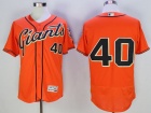 San Francisco Giants #40 Madison Bumgarner Orange Flex Base Jerseys