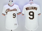 San Francisco Giants #9 Robin Williams White Pullover Flex Base Jerseys