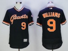 San Francisco Giants #9 Robin Williams Black Pullover Flex Base Jerseys