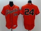 San Francisco Giants #24 Willie Mays Orange Flex Base Jerseys