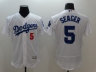 Los Angeles Dodgers #5 Corey Seager White Flexbase Jerseys