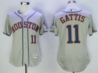 Houston Astros #11 Evan Gattis Gray Flexbase Jerseys