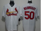 St. Louis Cardinals #50 Adam Wainwrigh White New Fabric Cool Base Jerseys