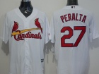 St. Louis Cardinals #27 Jhonny Peralta White New Fabric Cool Base Jerseys