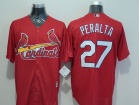 St. Louis Cardinals #27 Jhonny Peralta Red New Fabric Cool Base Jerseys