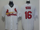 St. Louis Cardinals #16 Kolten Wong White New Fabric Cool Base Jerseys