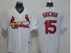 St. Louis Cardinals #15 Randal Grichuk White New Fabric Cool Base Jerseys