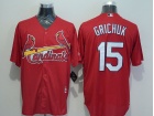 St. Louis Cardinals #15 Randal Grichuk Red New Fabric Cool Base Jerseys