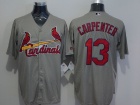 St. Louis Cardinals #13 Matt Carpenter Gray New Fabric Cool Base Jerseys