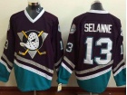 Anaheim Ducks #13 Selanne Purple Throwback CCM Hockey Jersey