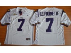 LSU Tigers #7 Le Fournette White Football Jerseys