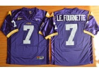 LSU Tigers #7 Le Fournette Purple Football Jerseys